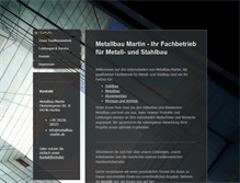 Tablet Screenshot of metallbau-martin.de